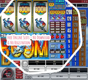 Free slots no download no registration